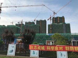 搶干快干！市北31號(hào)地塊提前2個(gè)月實(shí)現(xiàn)主體結(jié)頂